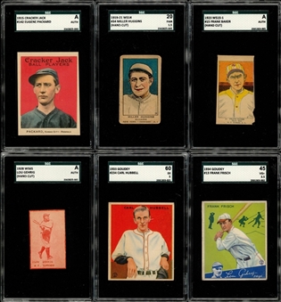 1911-1934 Goudey and Assorted Brands Vintage "Grab Bag" SGC-Graded Collection (8 Different) Including Hall of Famers 